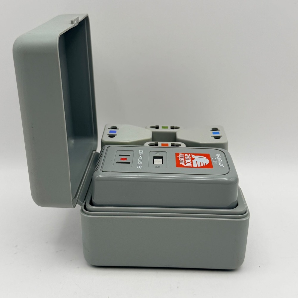 Austin House Hi-Lo Electrikit Travel Converter Adapter Set 1600W Universal Grey